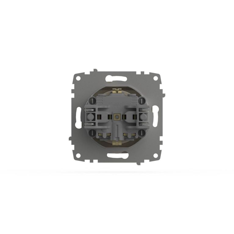 Розетка с крышкой, заземлением и защитой от детей ELBI Zena Vega 609-010300-219