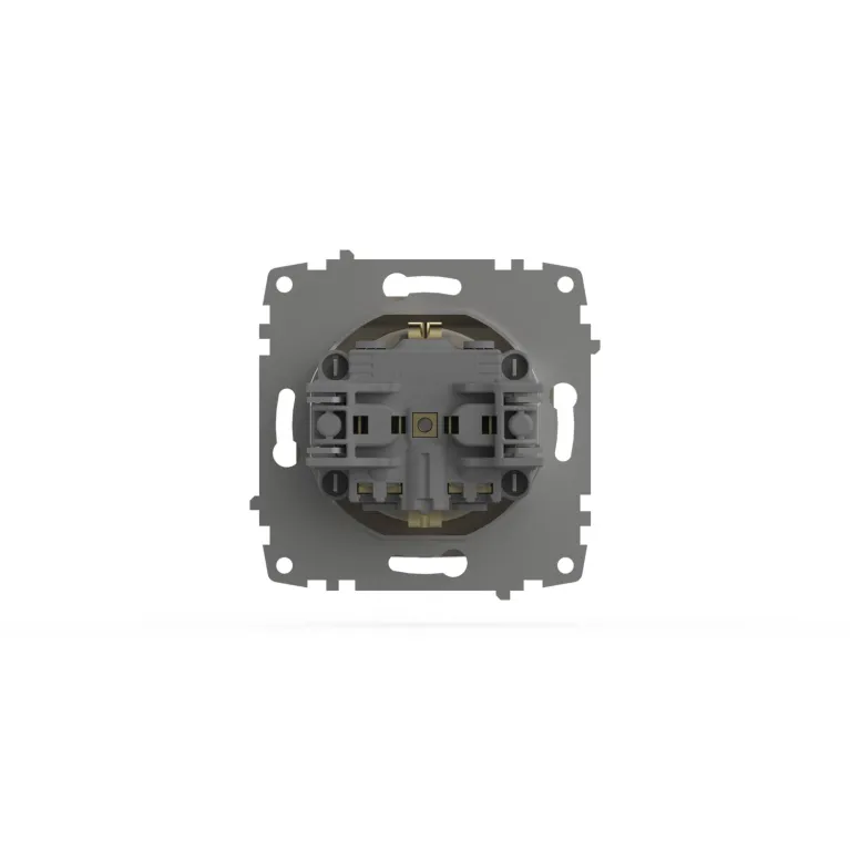 Розетка с крышкой, заземлением и защитой от детей ELBI Zena Vega 609-010300-219