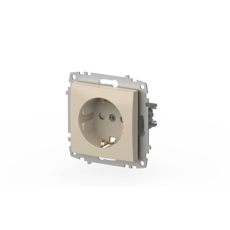 Розетка с заземлением и защитой от детей ELBI Zena Vega 609-010300-243