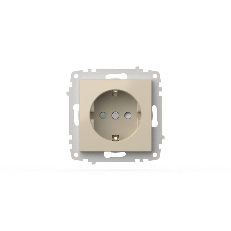 Розетка с заземлением и защитой от детей ELBI Zena Vega 609-010300-243