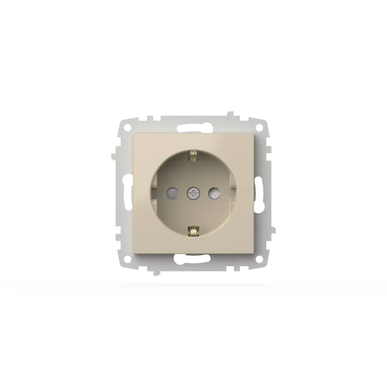 Розетка с заземлением и защитой от детей ELBI Zena Vega 609-010300-243