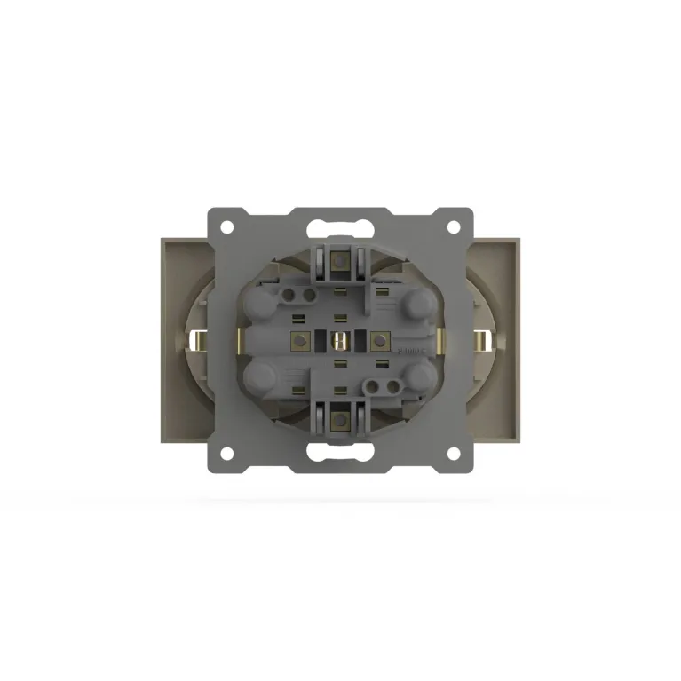 Розетка двухместная с заземлением ELBI Zena Vega 609-010300-907