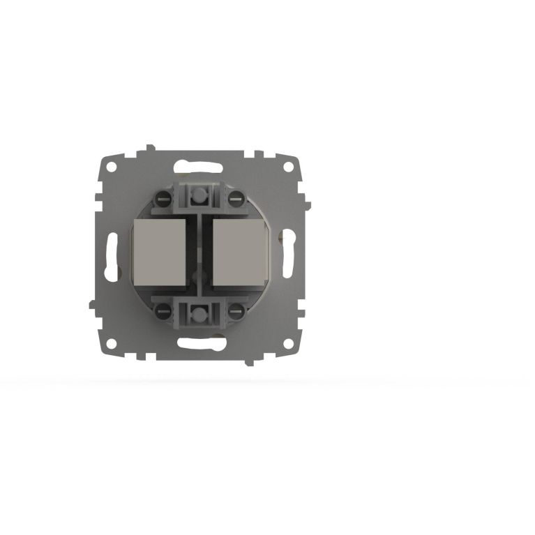 Розетка компьютерная двухместная ( Cat 6) ELBI Zena Vega 609-010300-248