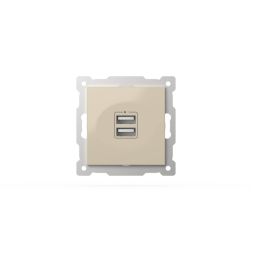 Розетка USB 5V 2,1A 2-я ELBI Zena Vega 609-010300-143