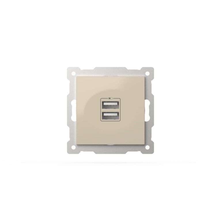 Розетка USB 5V 2,1A 2-я ELBI Zena Vega 609-010300-143