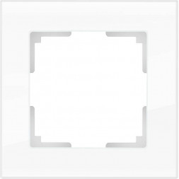 Рамка Favorit для двойной розетки белый стекло WL01-Frame-01-DBL 4690389073120