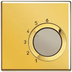 Накладка термостата комнатного Jung LS 990 блеск золота GOTR236PL
