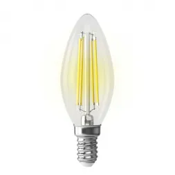 Лампа светодиодная Voltega E14 6,5W 2800K прозрачная VG10-C35E14warm9W-F 7134