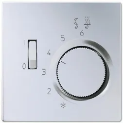 Регулятор теплого пола 10(4)А Jung LS 990 алюминий FTRAL231