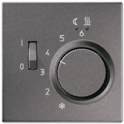 Регулятор теплого пола 10(4)А Jung LS 990 антрацит FTRAL231AN