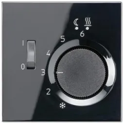 Регулятор теплого пола 10(4)А Jung LS 990 черный FTRLS231SW