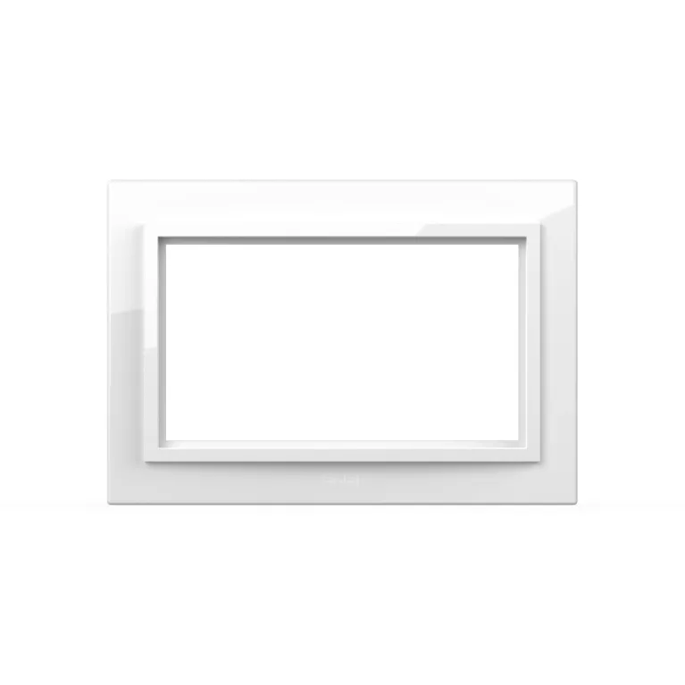 Рамка для двухместной розетки с заземлением ELBI Zena 608-015600-907