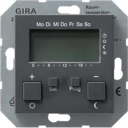 Термостат Gira System 55 помещения антрацит 237028