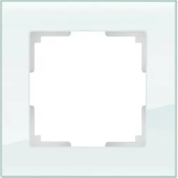 Рамка Favorit на 1 пост натуральное стекло WL01-Frame-01 4690389060168