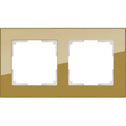 Рамка Favorit на 2 поста бронзовый WL01-Frame-02 4690389098598
