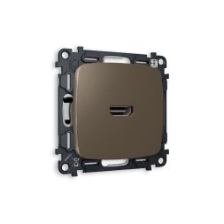 Комплект механизма розетки HDMI 2.0 40V/500mA 2.0GHz 5-18Gbit/s Ambrella Volt Omega MO644010