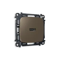 Комплект механизма розетки HDMI 2.0 40V/500mA 2.0GHz 5-18Gbit/s Ambrella Volt Omega MO644010