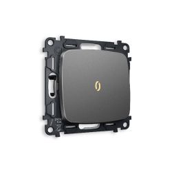 Комплект механизма 1-кл проходного выключателя с подсветкой Ambrella Volt Omega MO652030