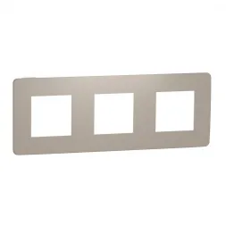 Рамка 3-постовая Schneider Electric Unica New NU280626