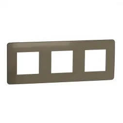 Рамка 3-постовая Schneider Electric Unica New NU280650