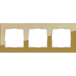 Рамка Favorit на 3 поста бронзовый WL01-Frame-03 4690389098628