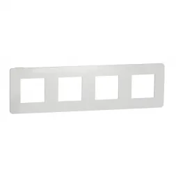 Рамка 4-постовая Schneider Electric Unica New NU280818