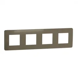 Рамка 4-постовая Schneider Electric Unica New NU280850