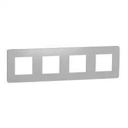 Рамка 4-постовая Schneider Electric Unica New NU280855