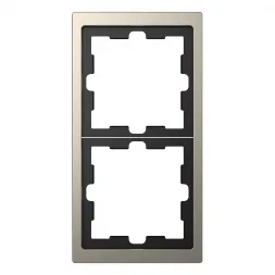 Рамка 2-постовая Schneider Electric Merten D-Life MTN4020-6550