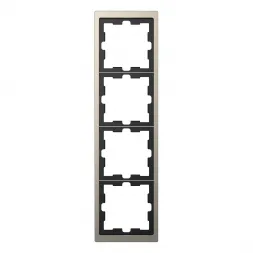 Рамка 4-постовая Schneider Electric Merten D-Life MTN4040-6550