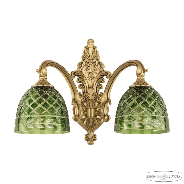 Бра Bohemia Ivele Verona 7209B15/2/175 FP P1 D Clear-Green/H-1J