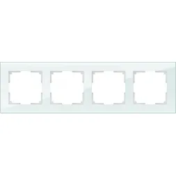 Рамка Favorit на 4 поста натуральное стекло WL01-Frame-04 4690389060199