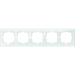 Рамка Favorit на 5 постов натуральное стекло WL01-Frame-05 4690389060205