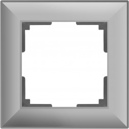 Рамка Fiore на 1 пост серебряный WL14-Frame-01 4690389109041