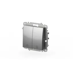 Переключатель двухклавишный ELBI Zena Vega 609-011000-211