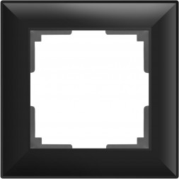 Рамка Fiore на 1 пост черный матовый WL14-Frame-01 4690389109065