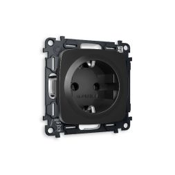 Комплект механизма розетки с/з на винтовых зажимах Ambrella Volt Omega MO806010