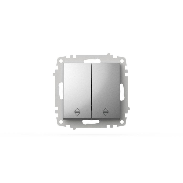 Переключатель двухклавишный ELBI Zena Vega 609-011000-211