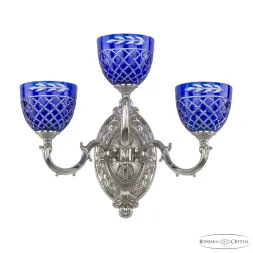 Бра Bohemia Ivele Verona 7214B12/2+1/210 Ni P1 U Clear-Blue/H-1J