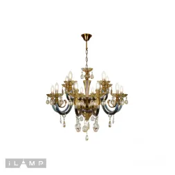 Подвесная люстра iLamp Asia 61081-8+4 BR