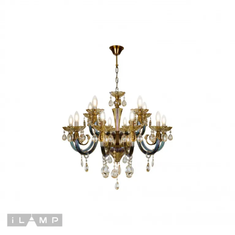 Подвесная люстра iLamp Asia 61081-8+4 BR
