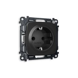 Комплект механизма розетки с/з cо шторками Ambrella Volt Omega MO807010