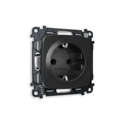 Комплект механизма розетки с/з cо шторками Ambrella Volt Omega MO807010
