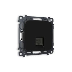 Комплект механизма компьютерной розетки RJ-45(8P8C) CAT6 со шторкой Ambrella Volt Omega MO812010