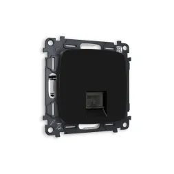 Комплект механизма компьютерной розетки RJ-45(8P8C) CAT6 со шторкой Ambrella Volt Omega MO812010