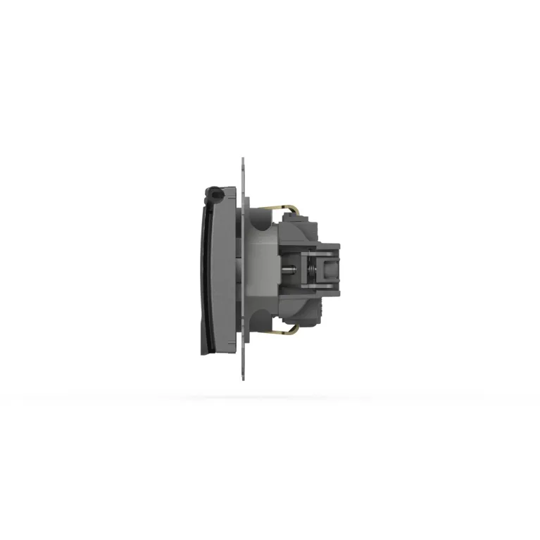 Розетка с крышкой и заземлением ELBI Zena Vega 609-011000-218