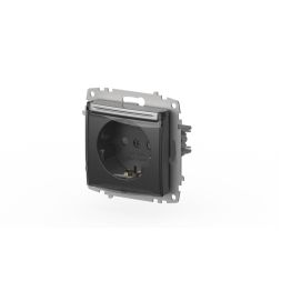 Розетка с крышкой, заземлением и защитой от детей ELBI Zena Vega 609-011000-219