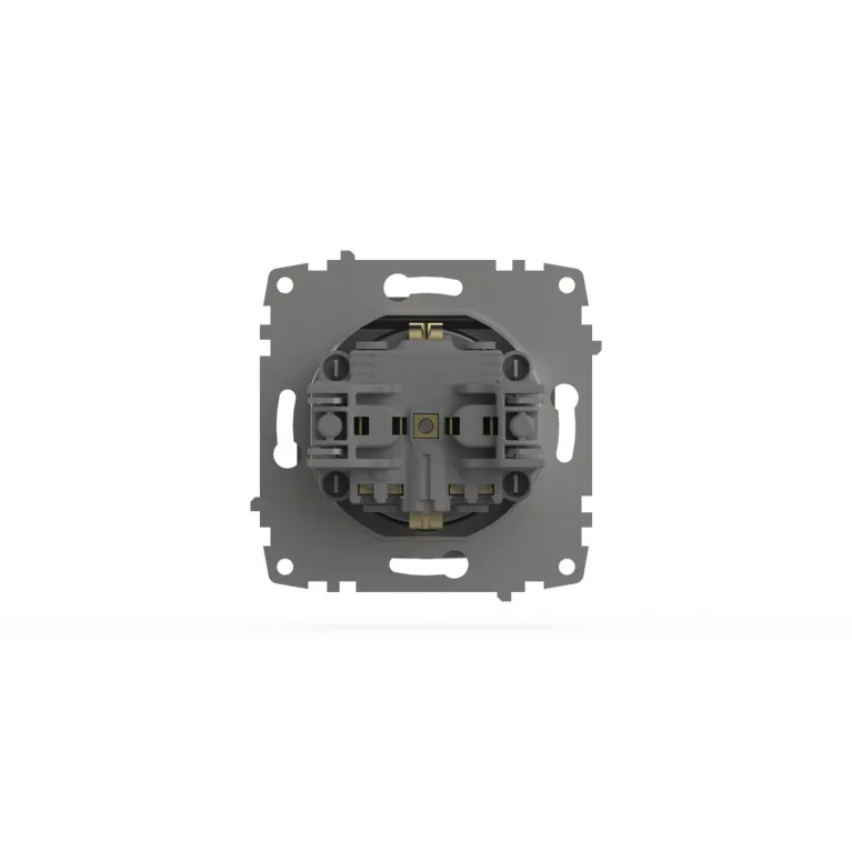 Розетка с крышкой, заземлением и защитой от детей ELBI Zena Vega 609-011000-219
