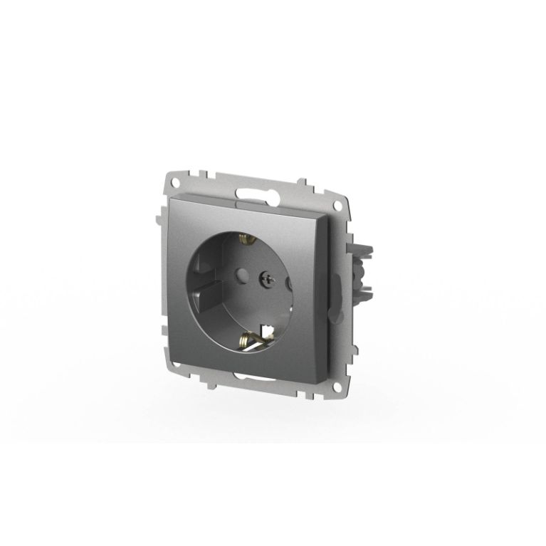 Розетка с заземлением и защитой от детей ELBI Zena Vega 609-011000-243