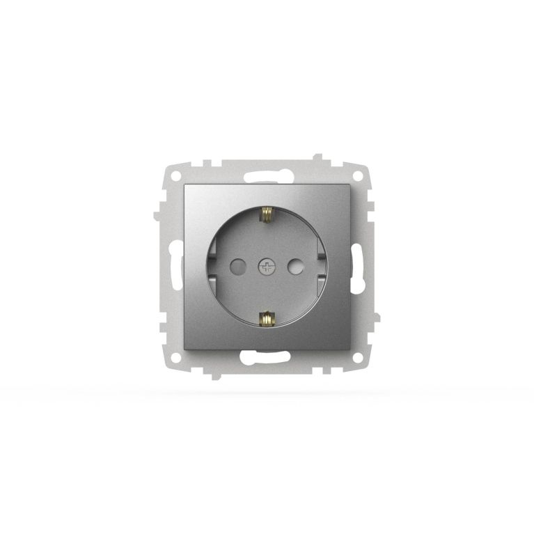 Розетка с заземлением и защитой от детей ELBI Zena Vega 609-011000-243